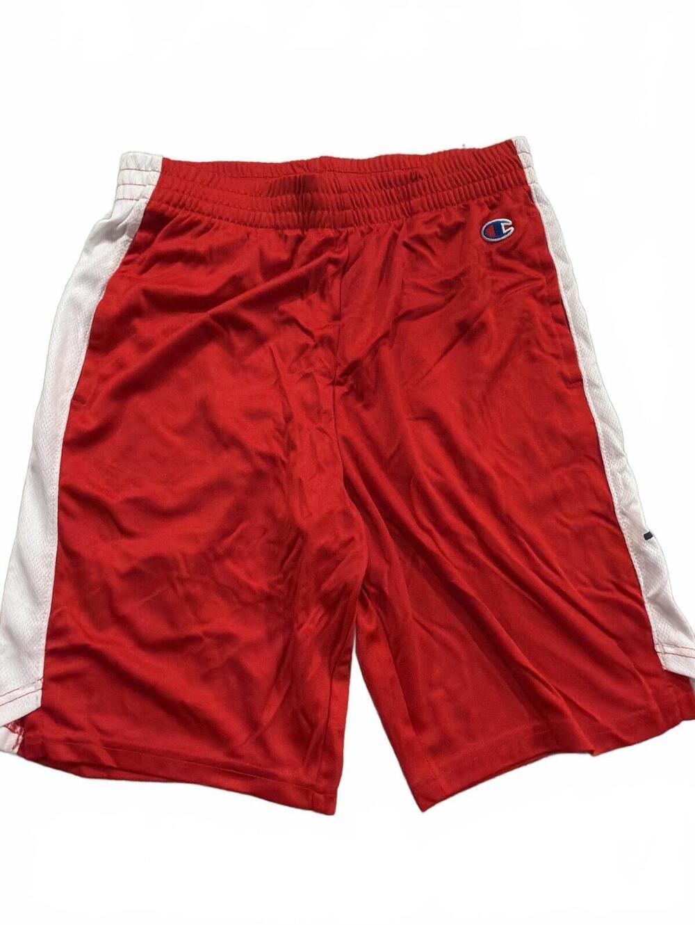 Champion Boys Red Gym Athletic Shorts L